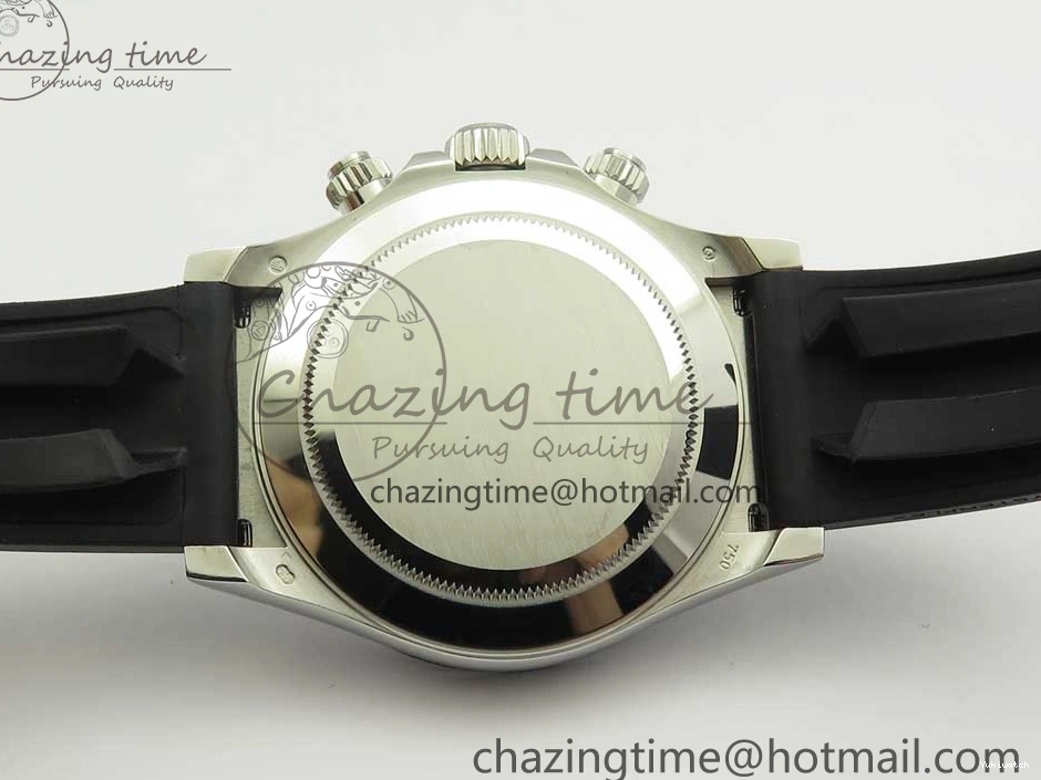 Daytona SS 1:1 Edition Noob Strap Black Best Rubber (Free SA4130 on Dial 904L Blue Extra Case Strap) 116519 0411